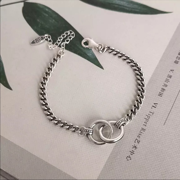 Jewelry - 925 sterling silver link chain bracelet